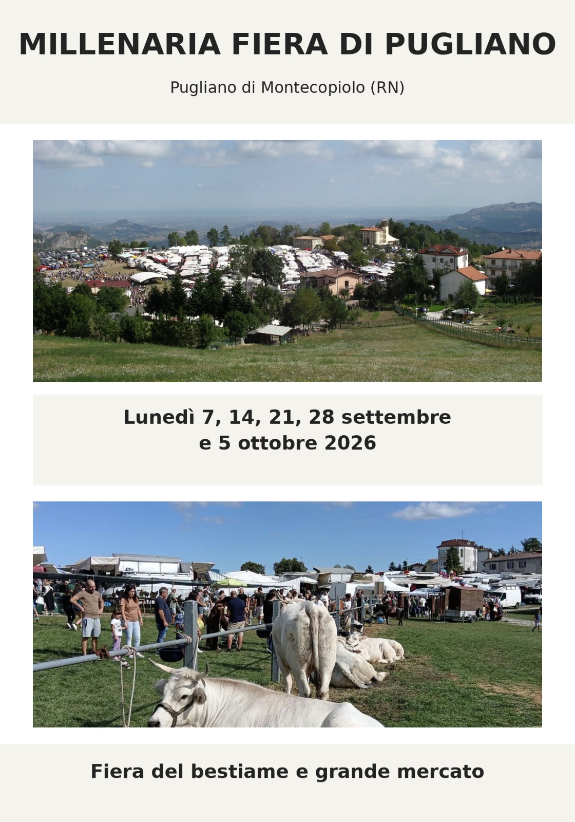 millenaria fiera di pugliano